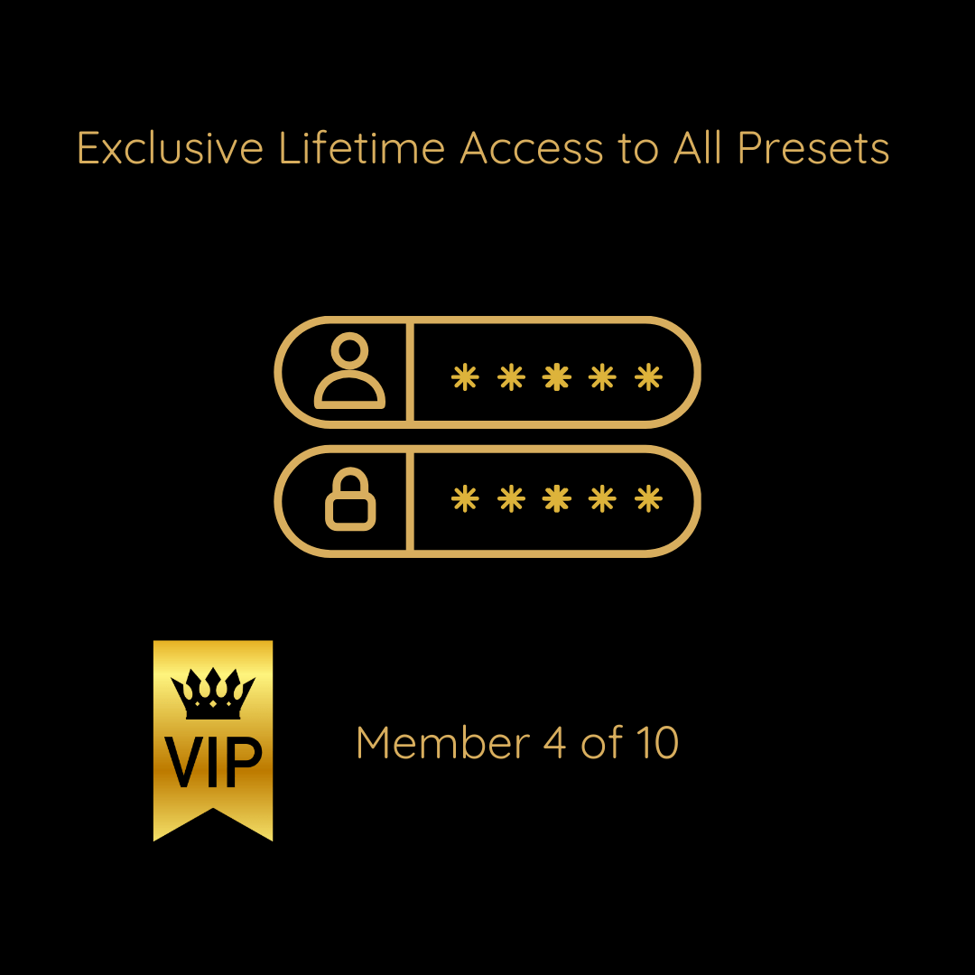 PRESETS MASTER KEY, Exclusive to Just 10 Clients.